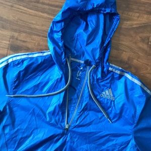 Adidas | Hooded lightweight quarter zip pullover men’s small